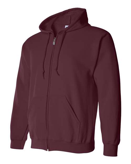 Gildan 18600 Unisex Heavy Blend™ Full-Zip Hooded Sweatshirt - Maroon - side