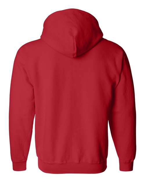 Gildan 18600 Unisex Heavy Blend™ Full-Zip Hooded Sweatshirt - Red - back