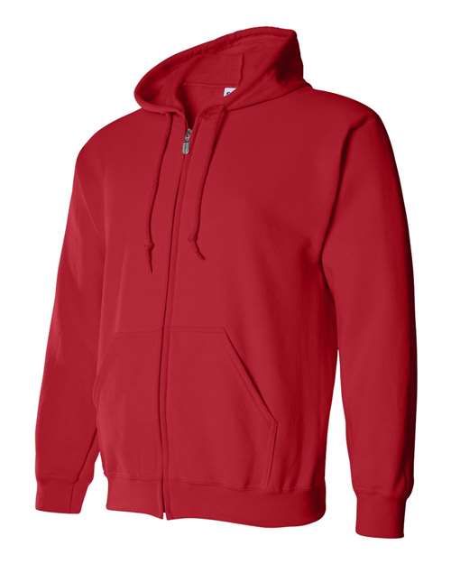 Gildan 18600 Unisex Heavy Blend™ Full-Zip Hooded Sweatshirt - Red - side