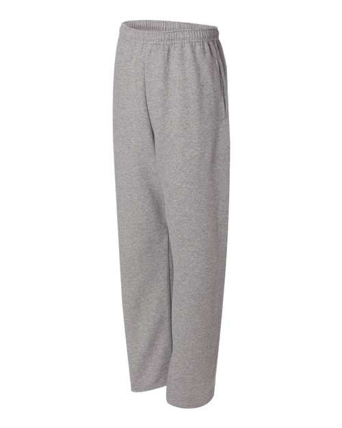 JERZEES 974MPR Unisex NuBlend® Open-Bottom Sweatpants with Pockets - Oxford - side