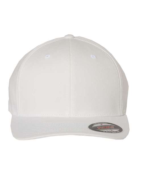 Flexfit 5001 V-Flexfit® Cotton Twill Cap - White - front