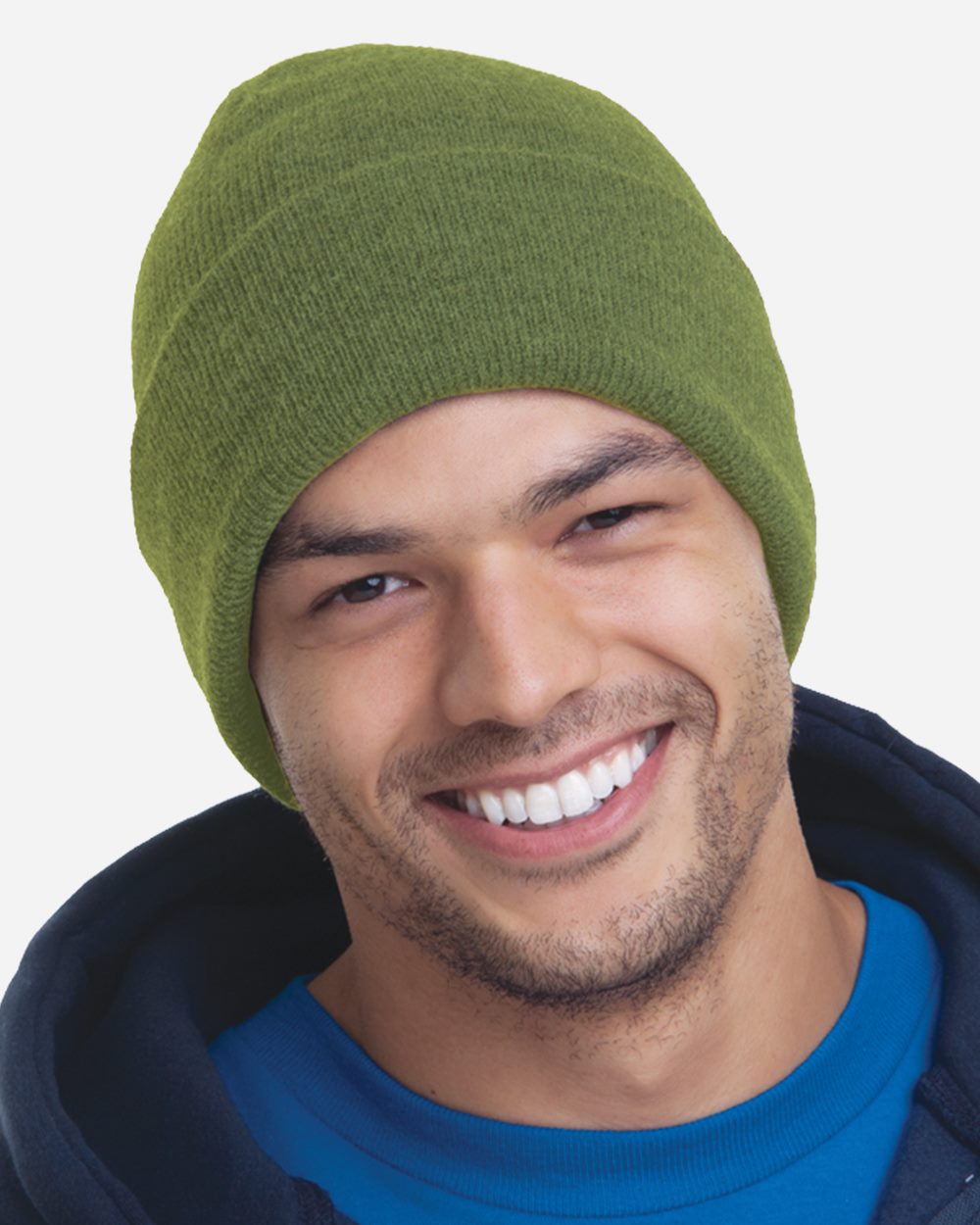 Bayside 3825 USA-Made 12'' Knit Cuffed Beanie - style