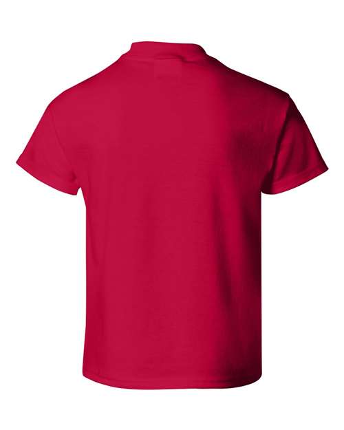Hanes 5480 Youth Essential-T T-Shirt - Deep Red - back