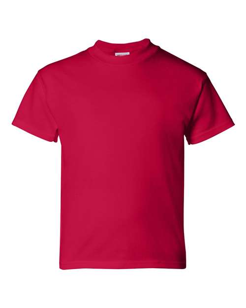 Hanes 5480 Youth Essential-T T-Shirt - Deep Red - front