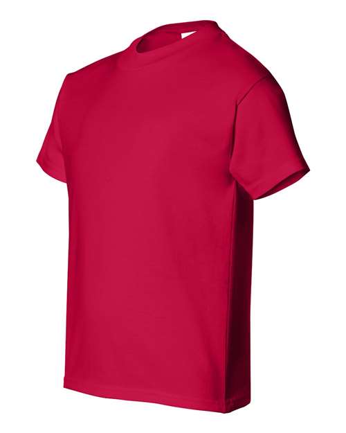 Hanes 5480 Youth Essential-T T-Shirt - Deep Red - side