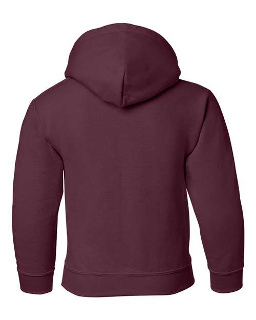Gildan 18500B Youth Heavy Blend™ Hooded Sweatshirt - Maroon - back