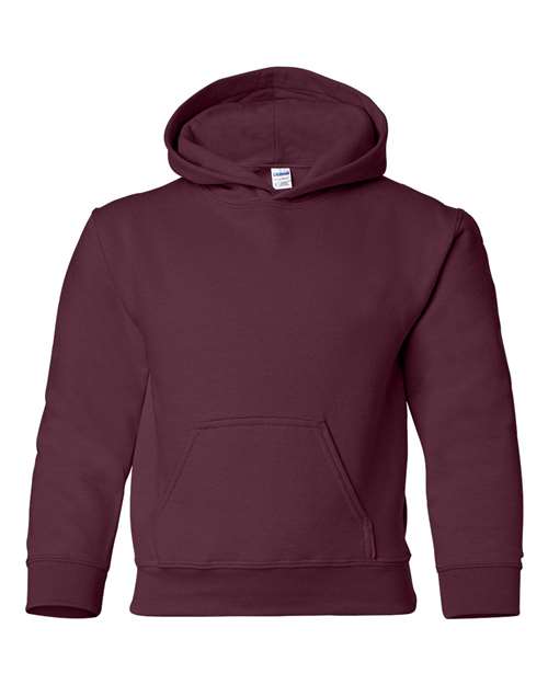 Gildan 18500B Youth Heavy Blend™ Hooded Sweatshirt - Maroon - front