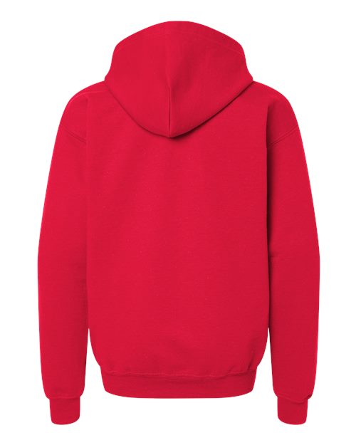 Gildan 18600B Youth Heavy Blend™ Full-Zip Hooded Sweatshirt - Red - back