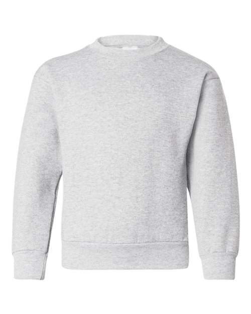 Hanes P360 Youth EcoSmart® Crewneck Sweatshirt - Ash - front