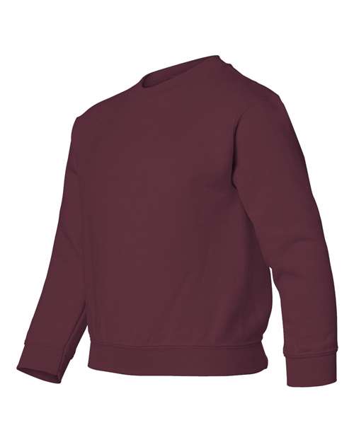 Gildan 18000B Youth Heavy Blend™ Crewneck Sweatshirt - Maroon - side