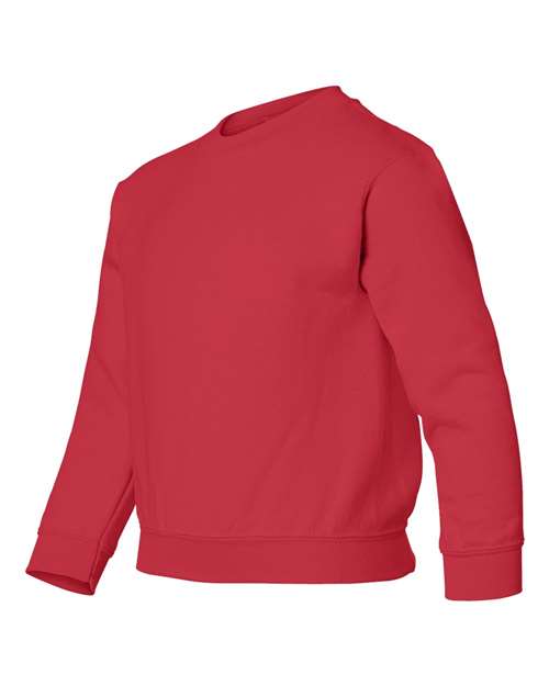 Gildan 18000B Youth Heavy Blend™ Crewneck Sweatshirt - Red - side