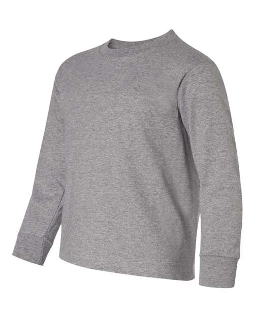 JERZEES 29BLR Youth Dri-Power® Long Sleeve 50/50 T-Shirt - Oxford - side