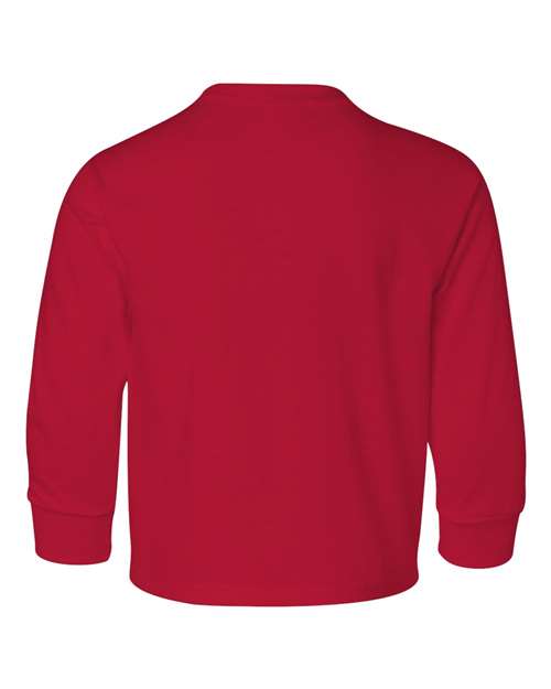 JERZEES 29BLR Youth Dri-Power® Long Sleeve 50/50 T-Shirt - True Red - back