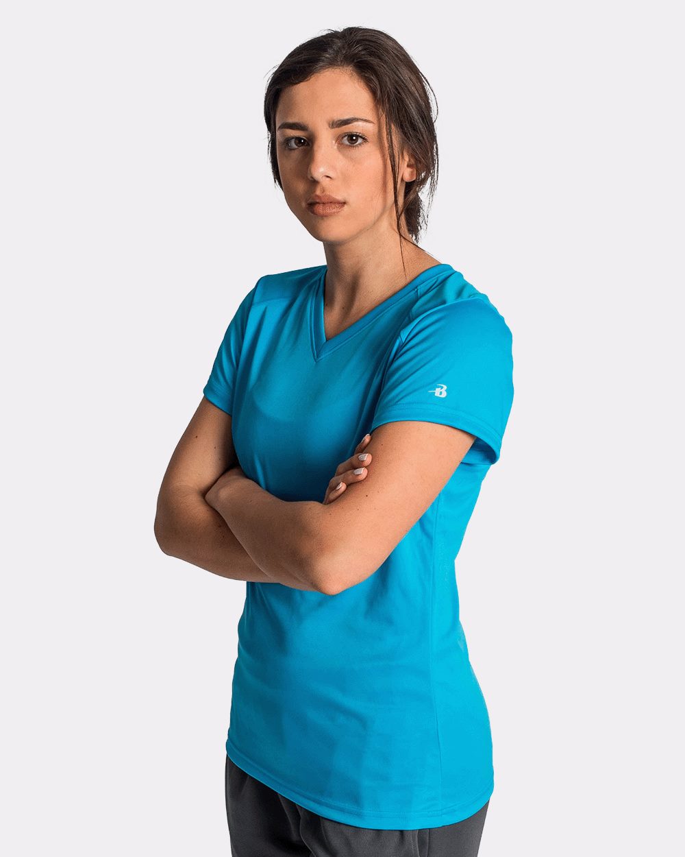 Badger 4162 Women’s B-Core V-Neck T-Shirt - style