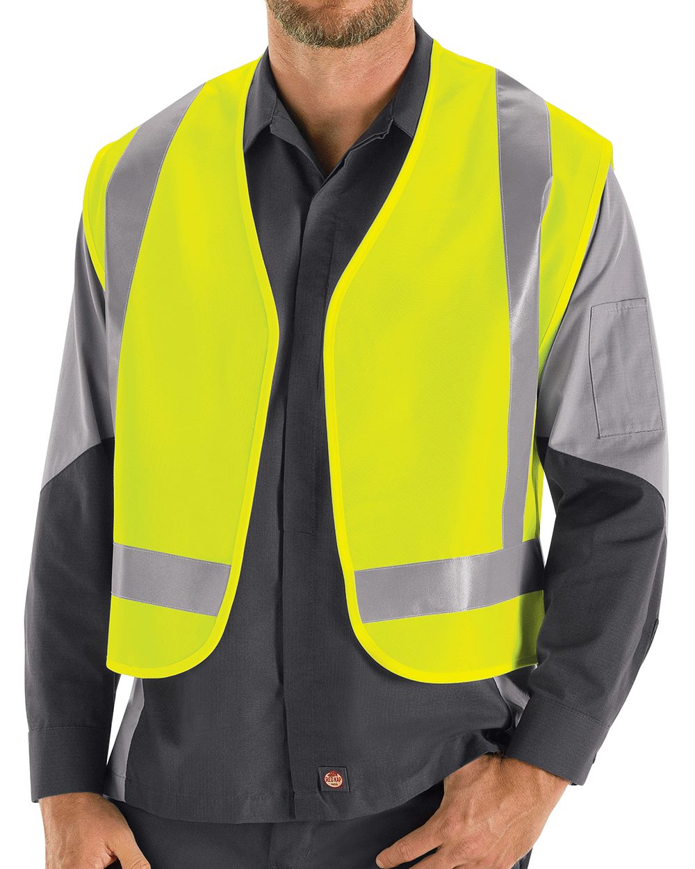 Red Kap VYV6 Men's High Visibility Safety Vest - style