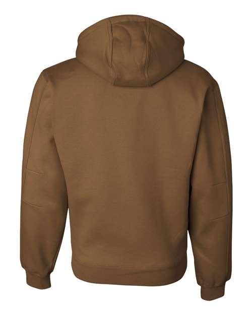 DRI DUCK 7033 Men's Crossfire Heavyweight Power Fleece Hooded Jacket with Thermal Lining - Saddle - back