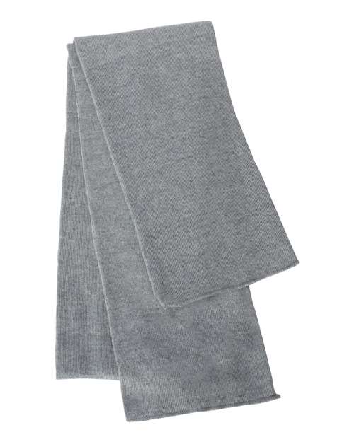 Sportsman SP04 Knit Scarf - Heather Grey - back