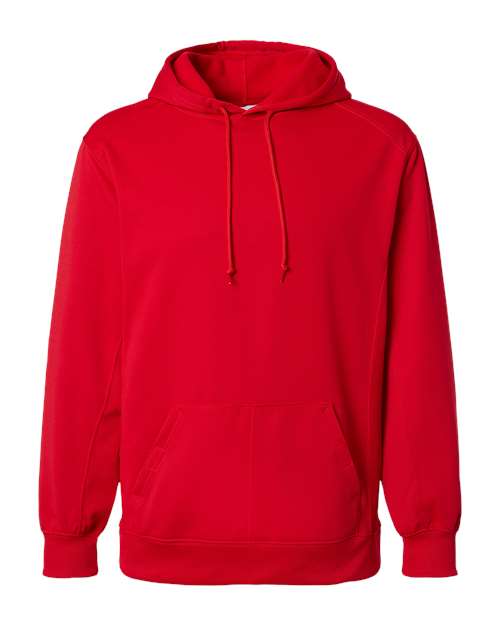 Badger 1454 Men's Performance Fleece Hooded Sweatshirt - Red - front