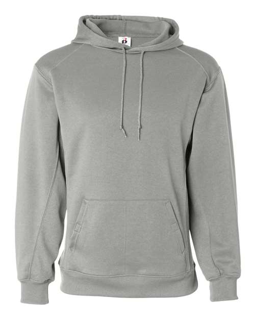 Badger 1454 Men's Performance Fleece Hooded Sweatshirt - Silver - front