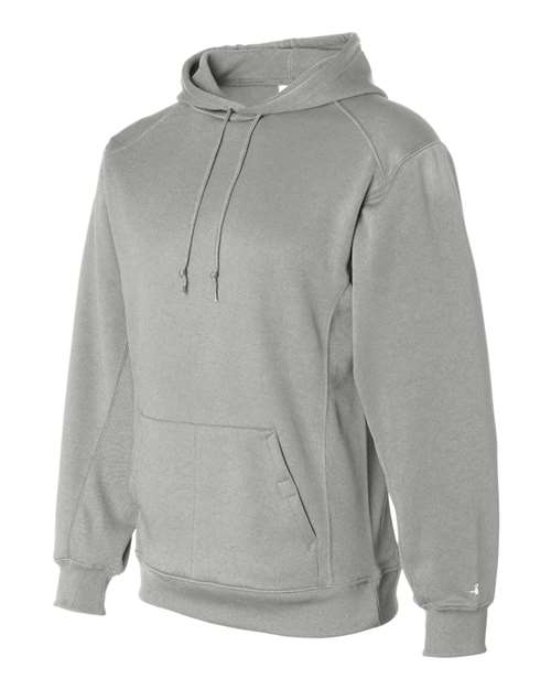 Badger 1454 Men's Performance Fleece Hooded Sweatshirt - Silver - side