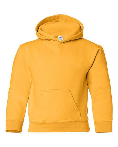 Gildan 18500B Youth Heavy Blend™ Hooded Sweatshirt - Gold - front