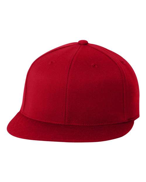 Flexfit 6210FF 210® Flat Bill Cap - Red - front