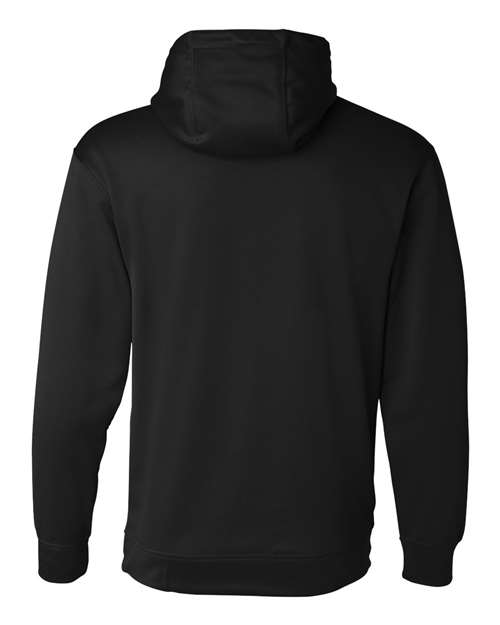 Augusta Sportswear 5505 Men's Wicking Fleece Hooded Sweatshirt - Black - back