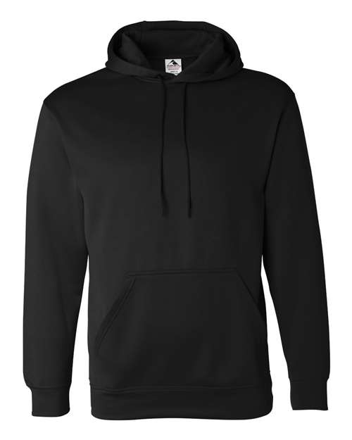 Augusta Sportswear 5505 Men's Wicking Fleece Hooded Sweatshirt - Black - front