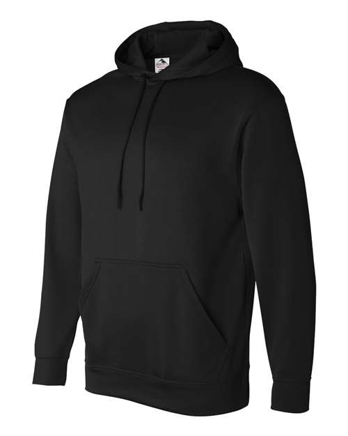 Augusta Sportswear 5505 Men's Wicking Fleece Hooded Sweatshirt - Black - side