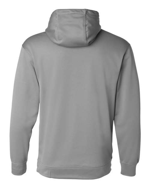 Augusta Sportswear 5505 Men's Wicking Fleece Hooded Sweatshirt - Athletic Grey - back
