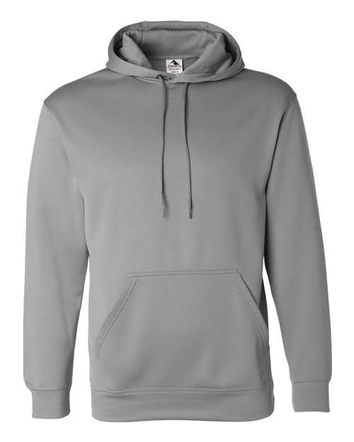 Augusta Sportswear 5505 Men's Wicking Fleece Hooded Sweatshirt - Athletic Grey - front