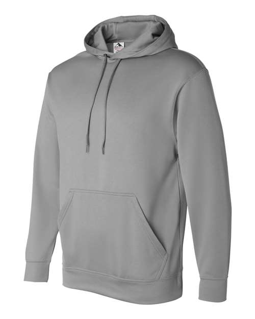 Augusta Sportswear 5505 Men's Wicking Fleece Hooded Sweatshirt - Athletic Grey - side