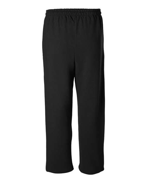 Gildan 18400 Unisex Heavy Blend™ Open-Bottom Sweatpants - Black - back