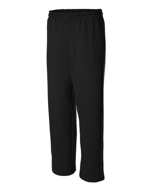 Gildan 18400 Unisex Heavy Blend™ Open-Bottom Sweatpants - Black - side