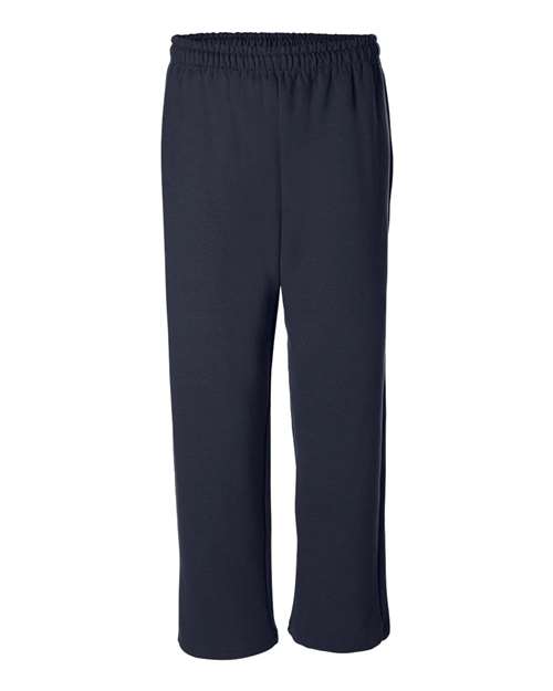 Gildan 18400 Unisex Heavy Blend™ Open-Bottom Sweatpants - Navy - front