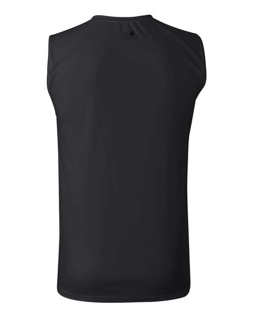 Badger 4130 Men's B-Core Sleeveless T-Shirt - Black - back