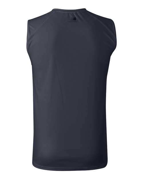 Badger 4130 Men's B-Core Sleeveless T-Shirt - Navy - back
