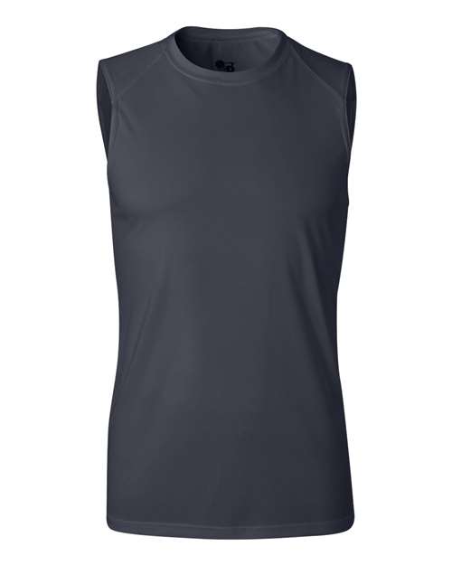 Badger 4130 Men's B-Core Sleeveless T-Shirt - Navy - front