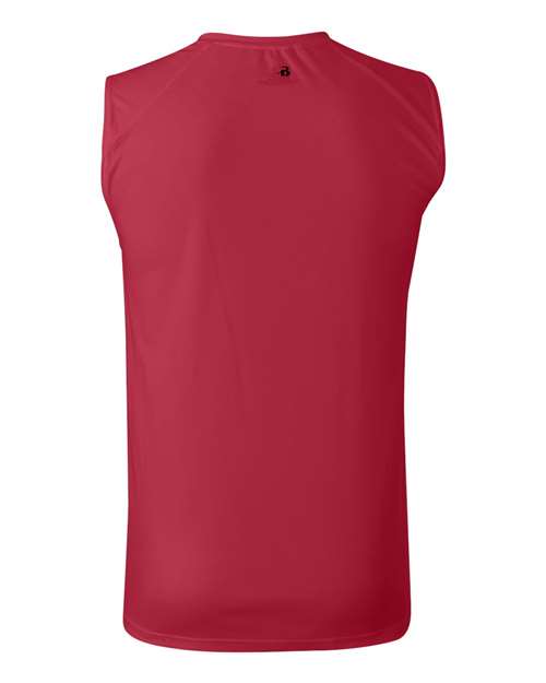 Badger 4130 Men's B-Core Sleeveless T-Shirt - Red - back