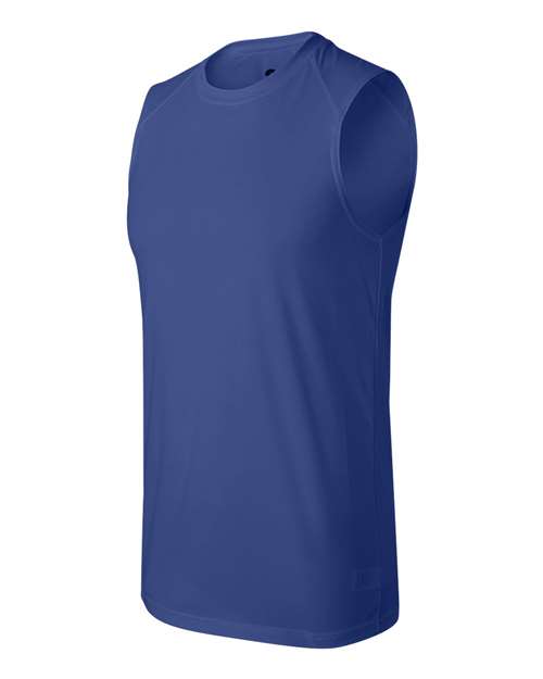 Badger 4130 Men's B-Core Sleeveless T-Shirt - Royal - side