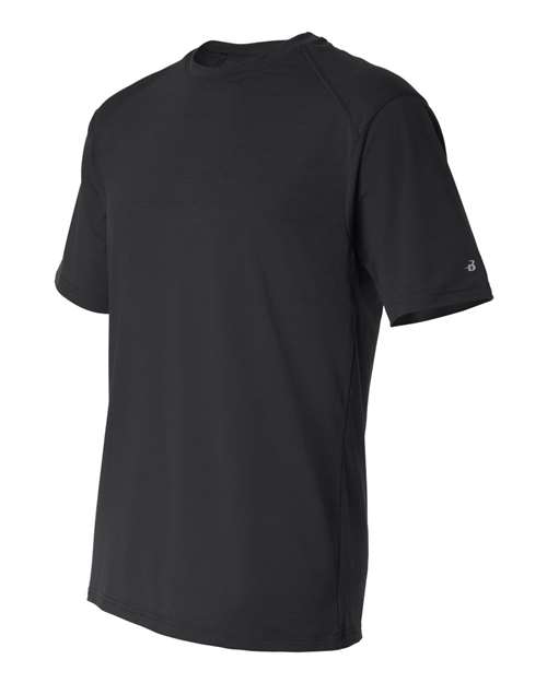 Badger 4820 Men's B-Tech Cotton-Feel T-Shirt - Black - side