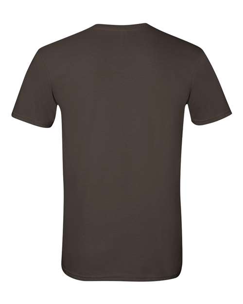 Gildan 64000 Unisex Softstyle® T-Shirt - Dark Chocolate - back