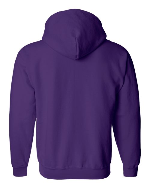 Gildan 18600 Unisex Heavy Blend™ Full-Zip Hooded Sweatshirt - Purple - back