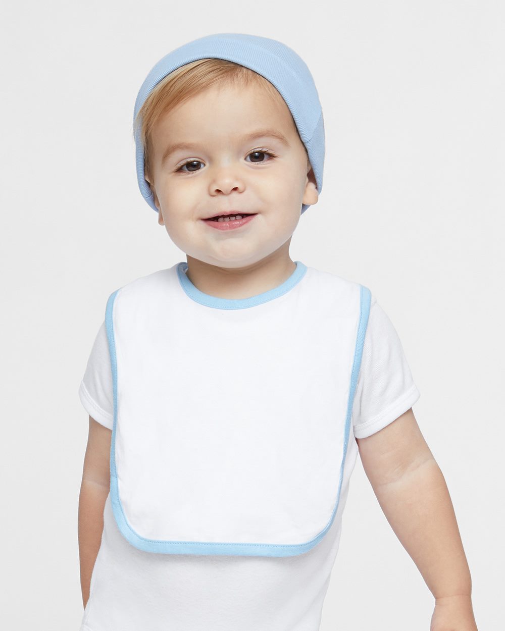 Rabbit Skins 1004 Infant Contrast Trim Premium Jersey Bib - style