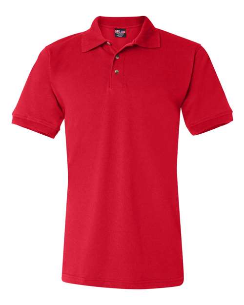 Bayside 1000 Unisex USA-Made Polo - Red - front