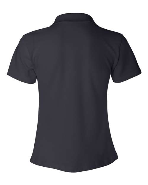 Bayside 1050 Women's USA-Made V-Neck Polo - Navy - back