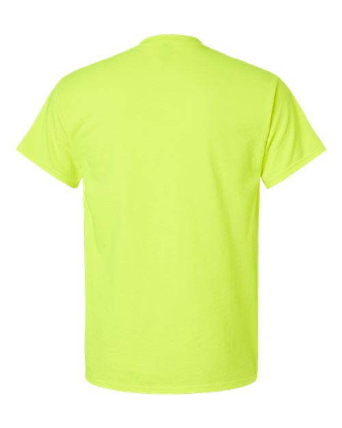 Gildan 2300 Unisex Ultra Cotton® Pocket T-Shirt - Safety Green - back