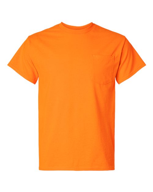 Gildan 2300 Unisex Ultra Cotton® Pocket T-Shirt - Safety Orange - front