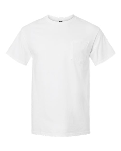 Gildan 2300 Unisex Ultra Cotton® Pocket T-Shirt - White - front