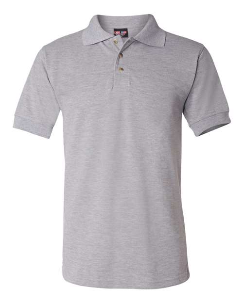 Bayside 1000 Unisex USA-Made Polo - Dark Ash - front